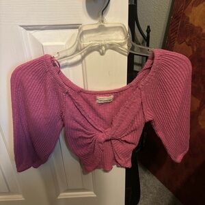 Pink Cropped top